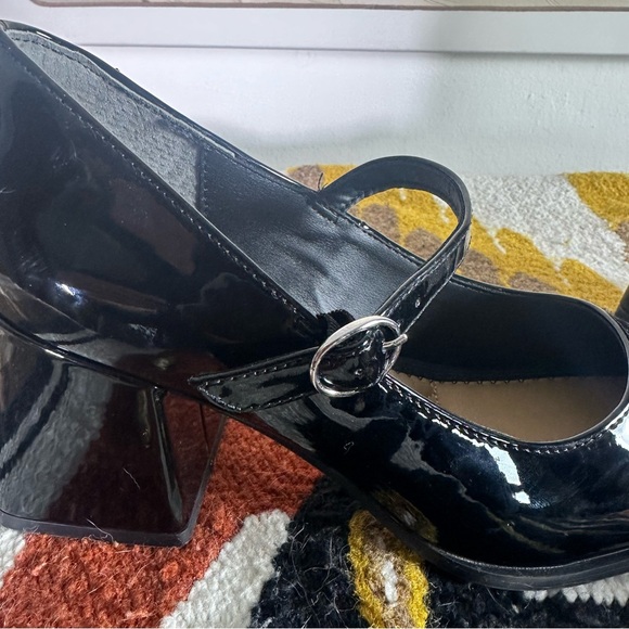 NWOB Women’s Rachel Zoe Block Heel Mary Jane Shoe Livia black 6.5 - Picture 10 of 16